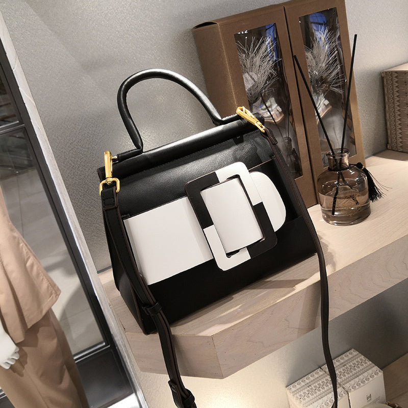 Elena - Sculpted Buckle Tote