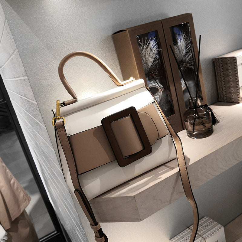 Elena - Sculpted Buckle Tote