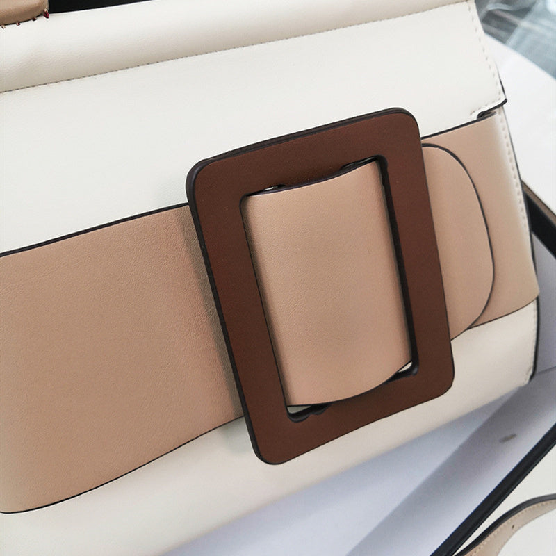 Elena - Sculpted Buckle Tote