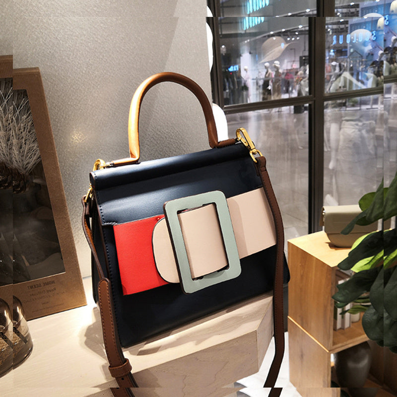 Elena - Sculpted Buckle Tote